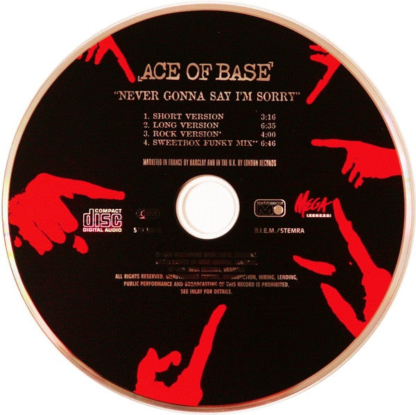 Ace Of Base : Never Gonna Say I'm Sorry (CD, Maxi)