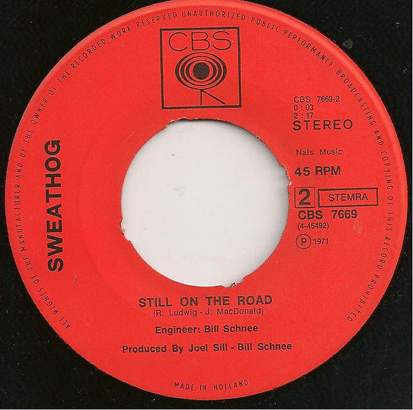 Sweathog : Hallelujah (7")