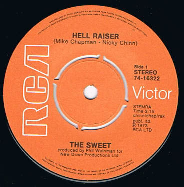 The Sweet : Hell Raiser (7")