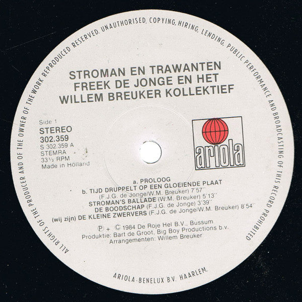 Freek de Jonge & Willem Breuker Kollektief : Stroman & Trawanten (2xLP, Album, Gat)
