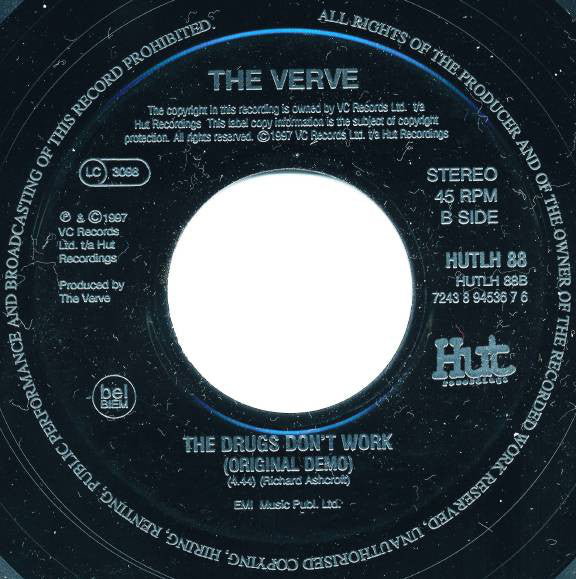 The Verve : The Drugs Don't Work (7", Single, Jukebox)