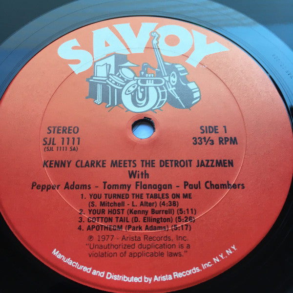 Kenny Clarke Meets The Detroit Jazzmen : Kenny Clarke Meets The Detroit Jazzmen (LP, Album, RE)