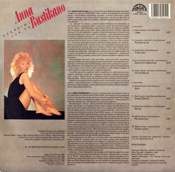Anna Rustikano* : Prendimi Con Te (LP, Album, Lam)