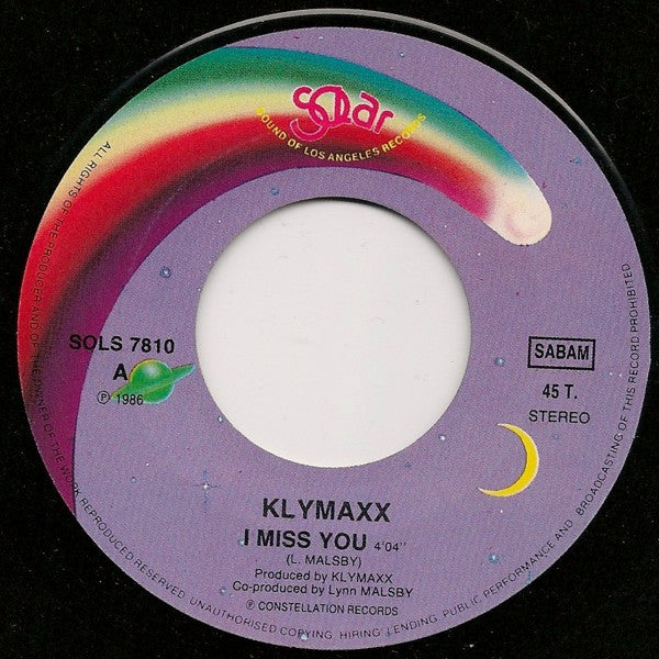 Klymaxx : I Miss You / Video Kid (7", Single)