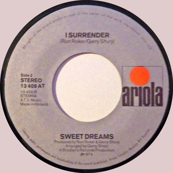 Sweet Dreams (3) : Honey Honey (7", Single)
