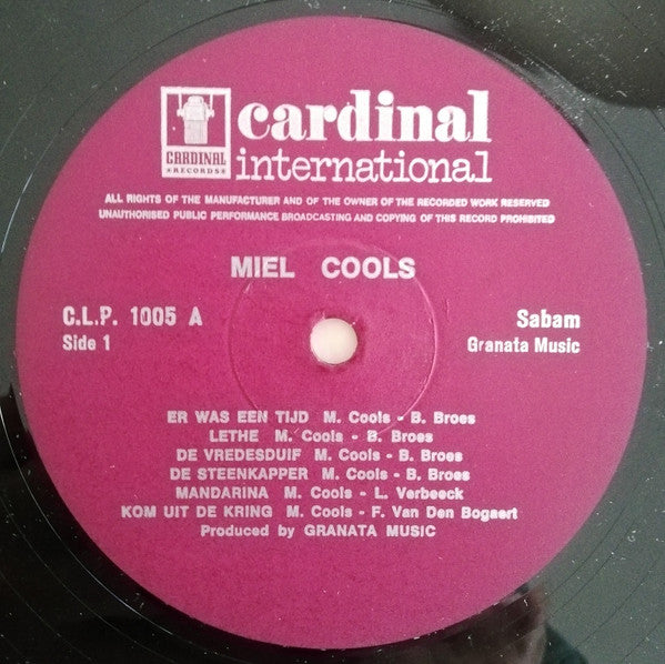 Miel Cools : Miel Cools (LP, Album)