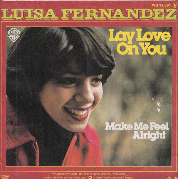 Luisa Fernandez : Lay Love On You (7", Single)