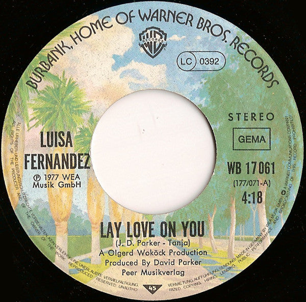 Luisa Fernandez : Lay Love On You (7", Single)