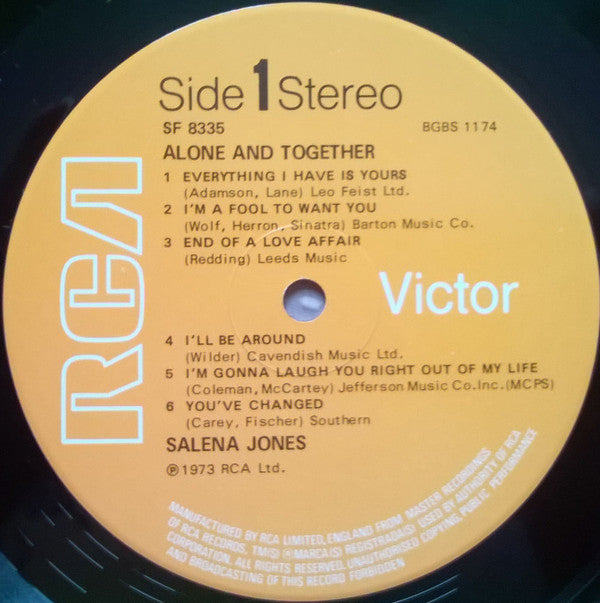 Salena Jones : Alone & Together (LP, Album)