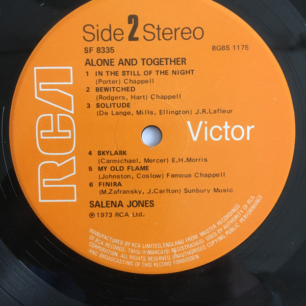Salena Jones : Alone & Together (LP, Album)