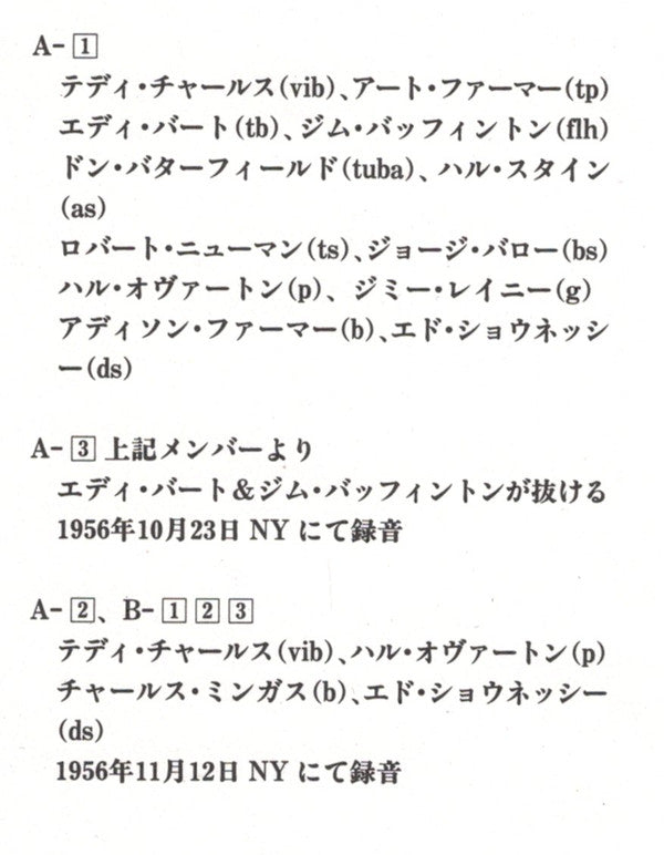 Teddy Charles : Word From Bird (LP, Album, Mono, RE)