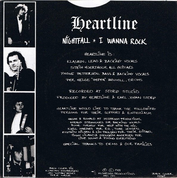 Heartline (2) : Nightfall (7")