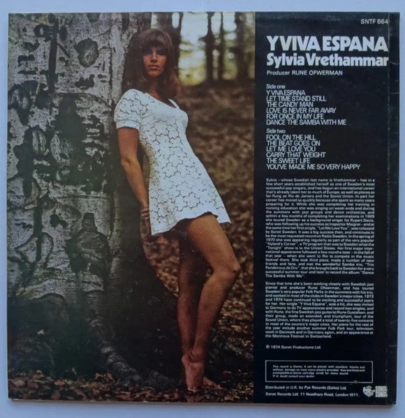 Sylvia Vrethammar : Y Viva Espana (LP)
