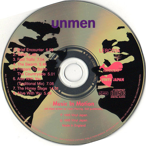 Unmen : Music In Motion (CD, Album)