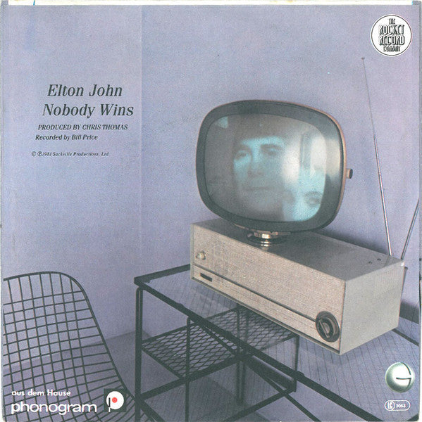 Elton John : Nobody Wins (7", Single)