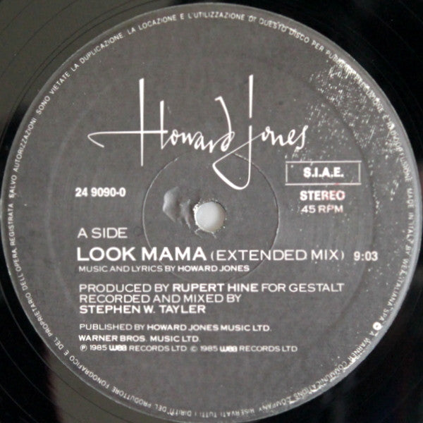 Howard Jones : Look Mama (12")
