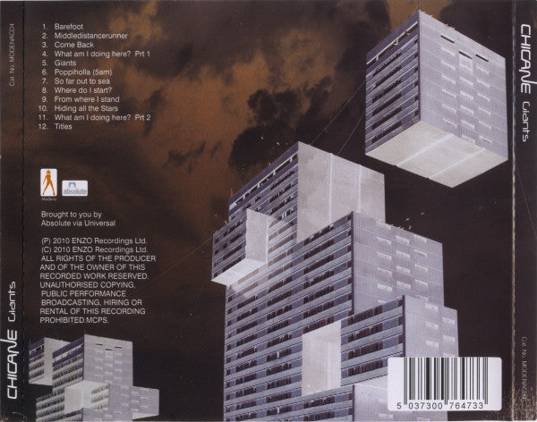 Chicane : Giants (CD, Album)