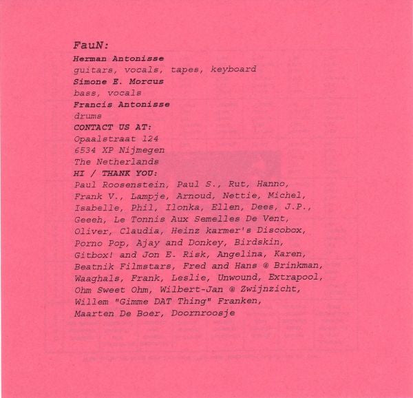 Faun (2) : Rinkelbom E.P. (7", EP)