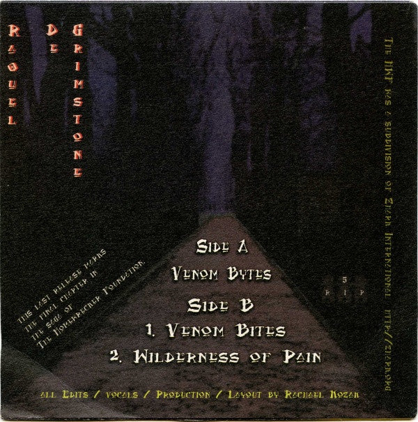 Raquel De Grimstone : Venom Bytes (7")