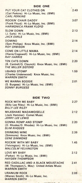 Various : Sun Rockabillys - Put Your Cat Clothes On (LP, Comp, Mono, Smplr)