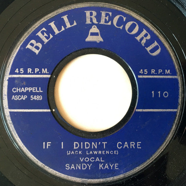 Sandy Kaye / Joe Arnold (3) : If I Didn't Care / Please Mr. Sun (7")