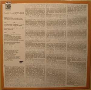 Paul Hindemith - Radio-Symphonie-Orchester Berlin, Gerd Albrecht, Martin Held : Lustige Sinfonietta (LP)