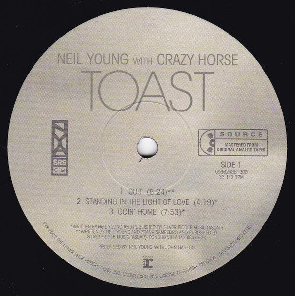 Neil Young With Crazy Horse : Toast (LP + LP, S/Sided, Etch + Album)