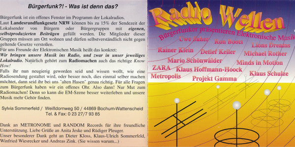 Various : Radio Wellen - Bürgerfunker Präsentieren Elektronische Musik (CD, Comp)