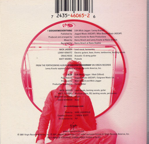 Mick Jagger : Godgavemeeverything (CD, Single, Car)