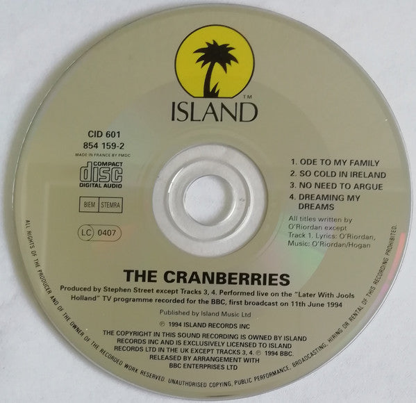 The Cranberries : Ode To My Family (CD, Single)