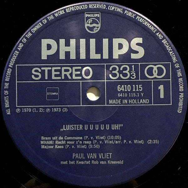 Paul van Vliet (2) : Luisterùùùh! (LP, Album)