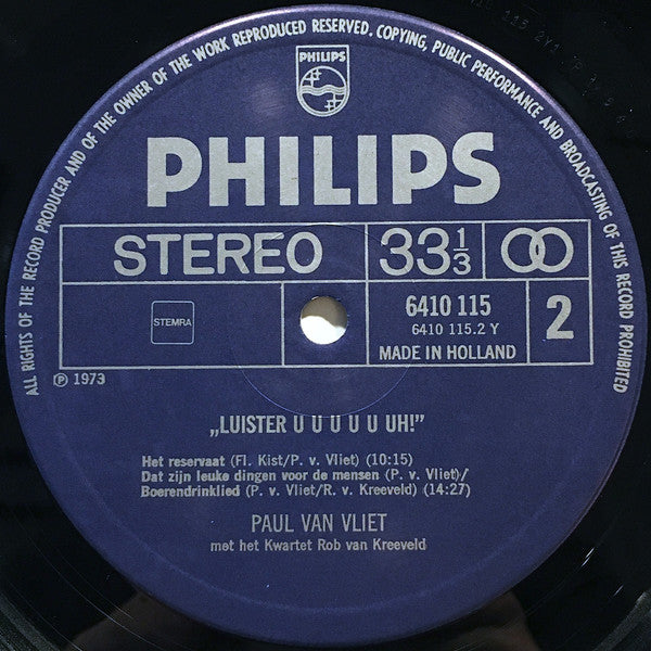 Paul van Vliet (2) : Luisterùùùh! (LP, Album)