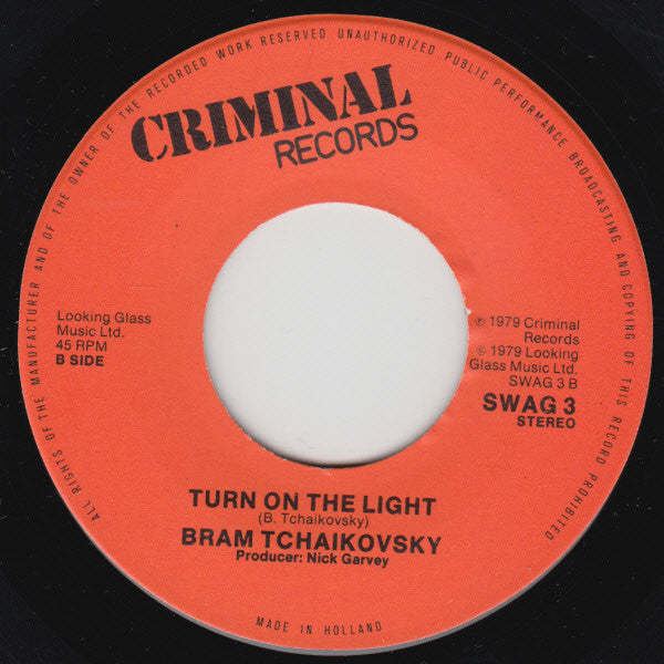 Bram Tchaikovsky : Sarah Smiles (7", Single)