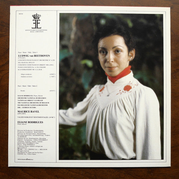 Eliane Rodrigues, Belgian National Orchestra, Georges Octors – Ludwig van Beethoven / Maurice Ravel : Piano Concerto N°. 4 / Valses Nobles Et Sentimentales (LP)