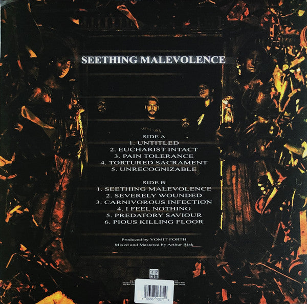 Vomit Forth : Seething Malevolence (LP, Album, Ltd, Cle)