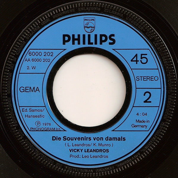 Vicky Leandros : Tango D'Amor (7", Single)