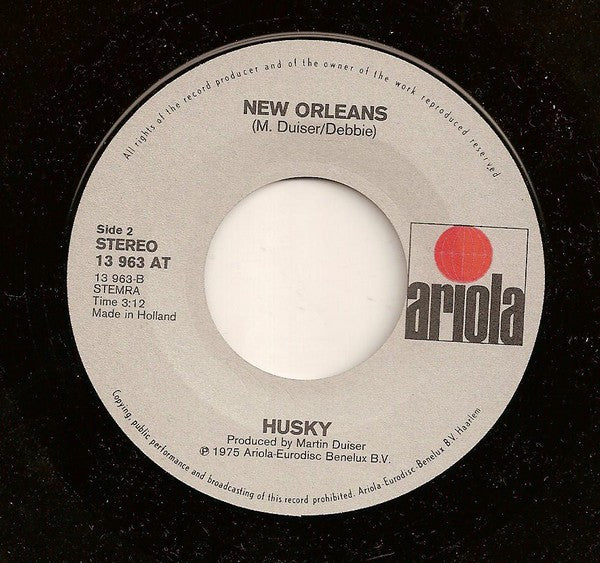 Husky (2) : Song Of Praise (7", Single)