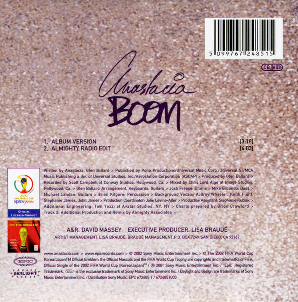 Anastacia : Boom (CD, Single)