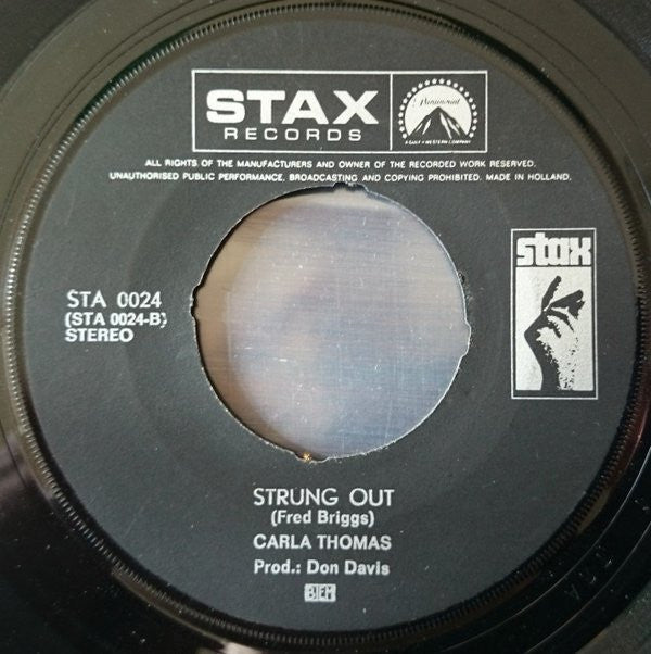 Carla Thomas : I Like What You're Doing (To Me) / Strung Out (7")