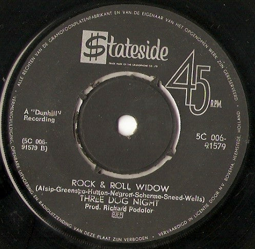 Three Dog Night : Mama Told Me (Not To Come) (7", Single)