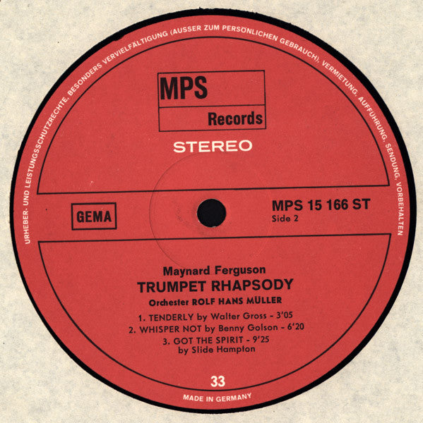Maynard Ferguson : Trumpet Rhapsody (LP, Album)