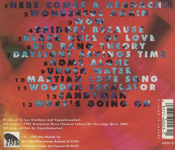 Hypnolovewheel : Angel Food (CD, Album)