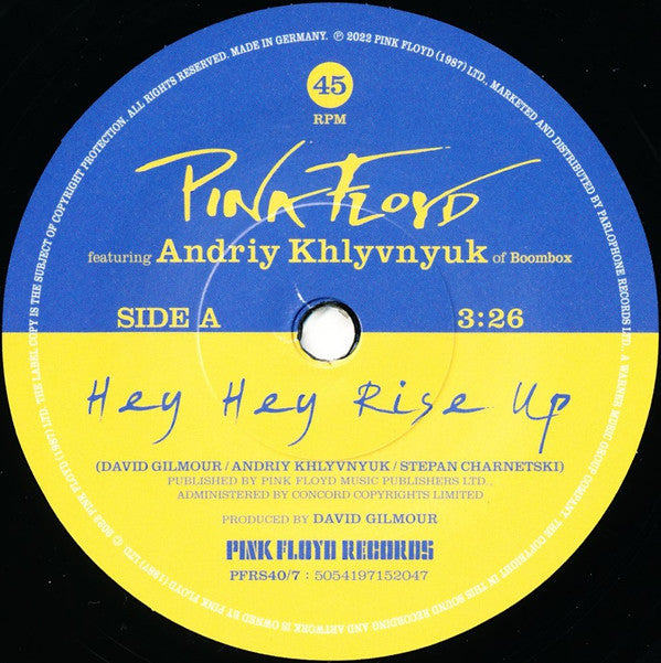 Pink Floyd Featuring Андрій Хливнюк : Hey Hey Rise Up (7", Single, Ltd)