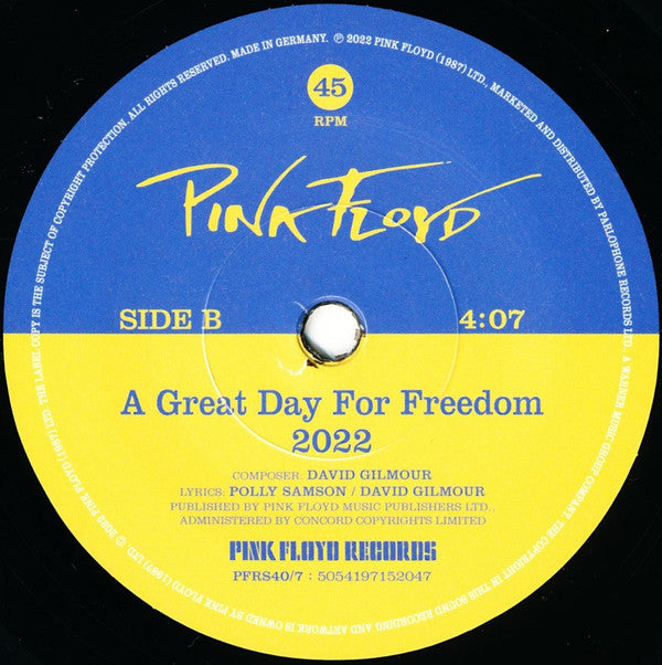 Pink Floyd Featuring Андрій Хливнюк : Hey Hey Rise Up (7", Single, Ltd)