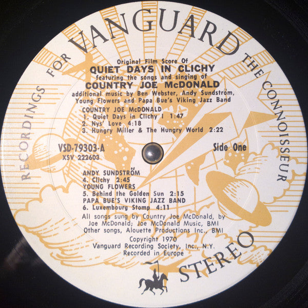 Various : Country Joe Welcomes You To Quiet Days In Clichy (LP, Album)