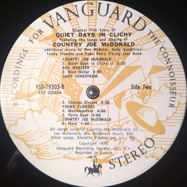 Various : Country Joe Welcomes You To Quiet Days In Clichy (LP, Album)