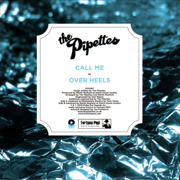 The Pipettes : Call Me (7", Single, Blu)