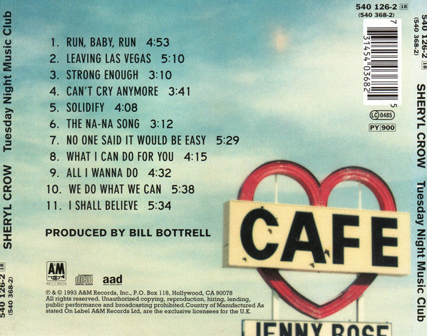 Sheryl Crow : Tuesday Night Music Club (CD, Album + CD, Comp, Ltd)