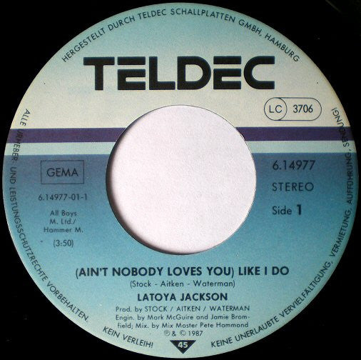 La Toya Jackson : (Ain't Nobody Loves You) Like I Do (7", Single)