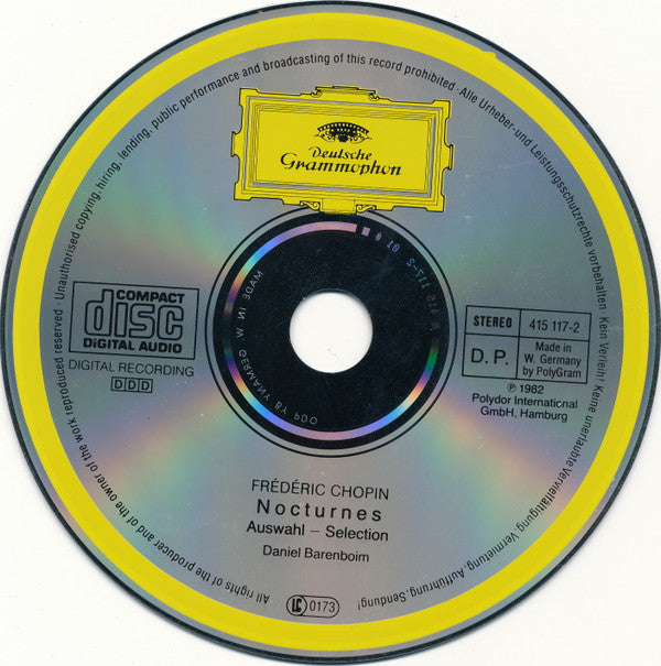 Frédéric Chopin / Daniel Barenboim : Nocturnes (Auswahl/Selection) (CD, RE)